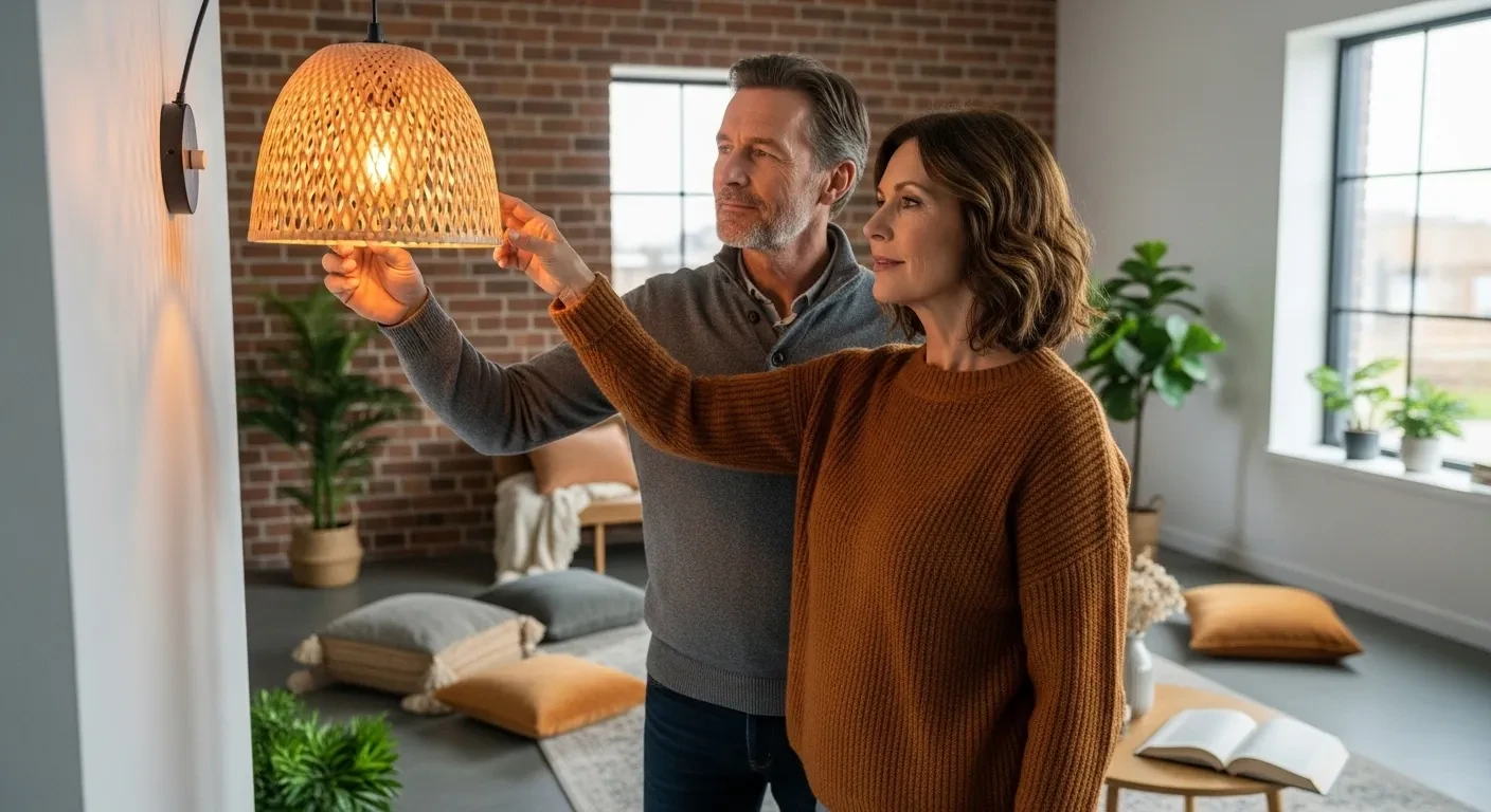 Imaginez-vous rentrant chez vous : ce luminaire en rotin de 89€ transforme janvier 2025 en refuge chaleureux