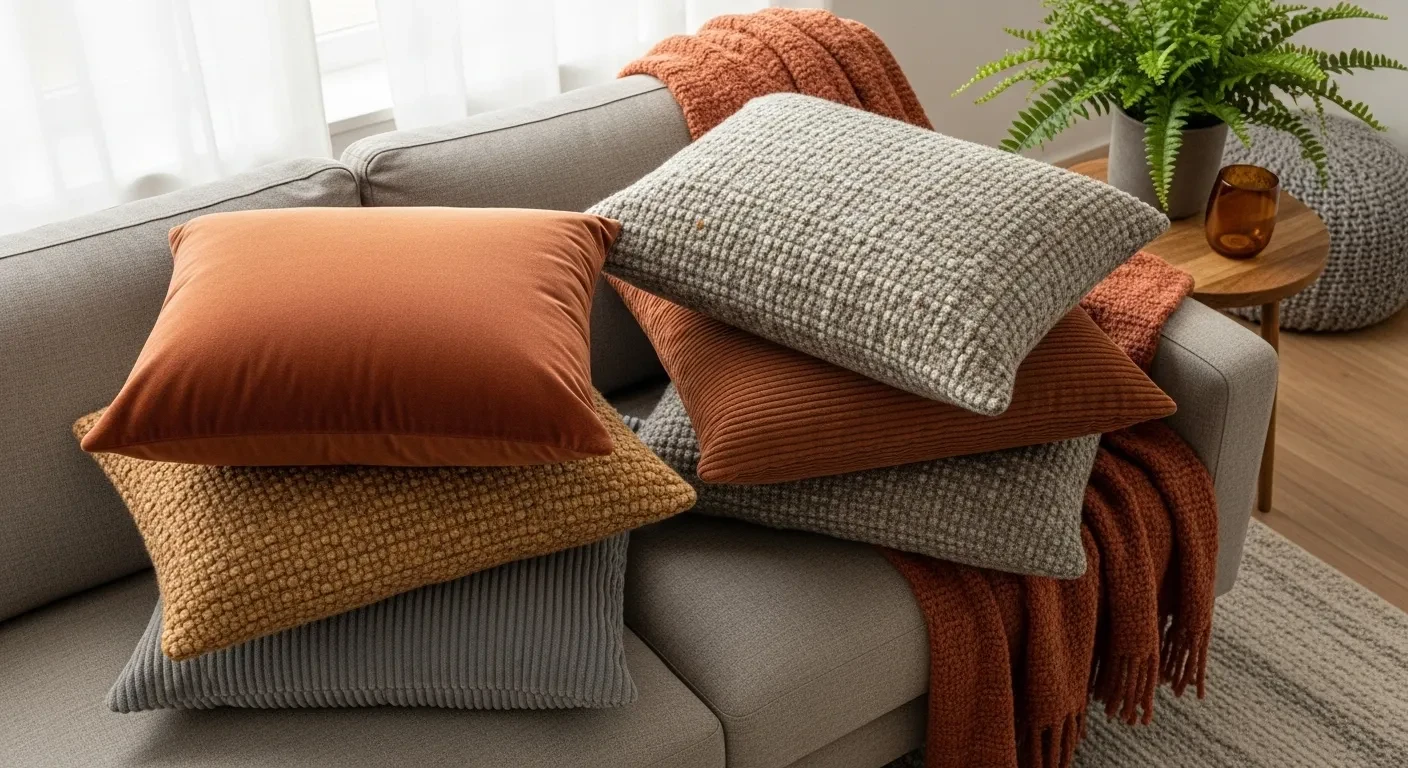20 coussins douillets qui révolutionnent votre déco automne 2025