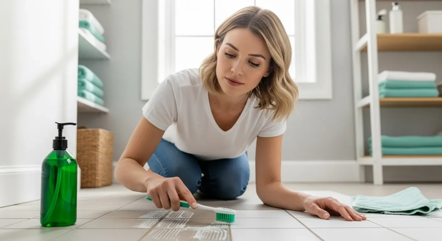 3 ingrédients de cuisine blanchissent vos joints noirs en 15 minutes pour 5€